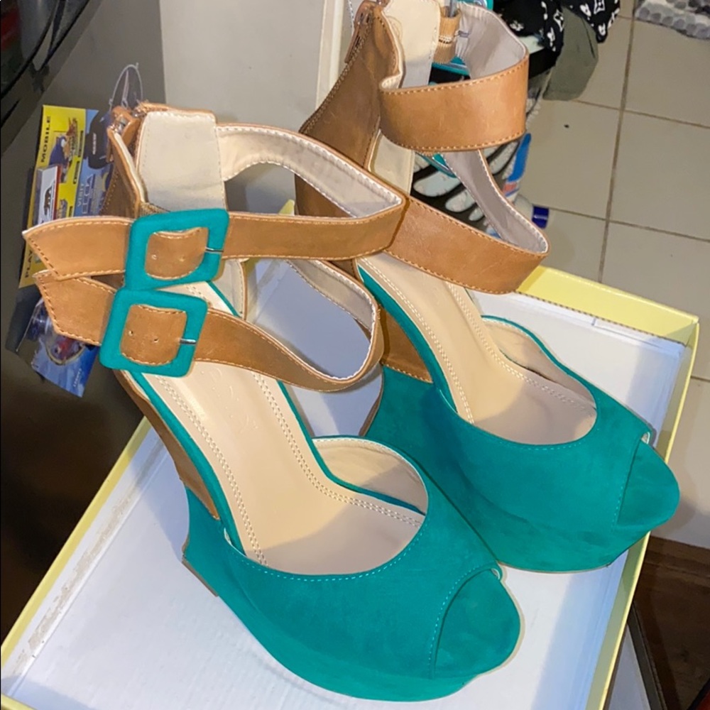 Green💚Heel Less Heels
